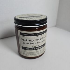 Malicious Women Co. Candle Vanilla Cupcake Meetings/Email 9 Oz. Cotton Organic